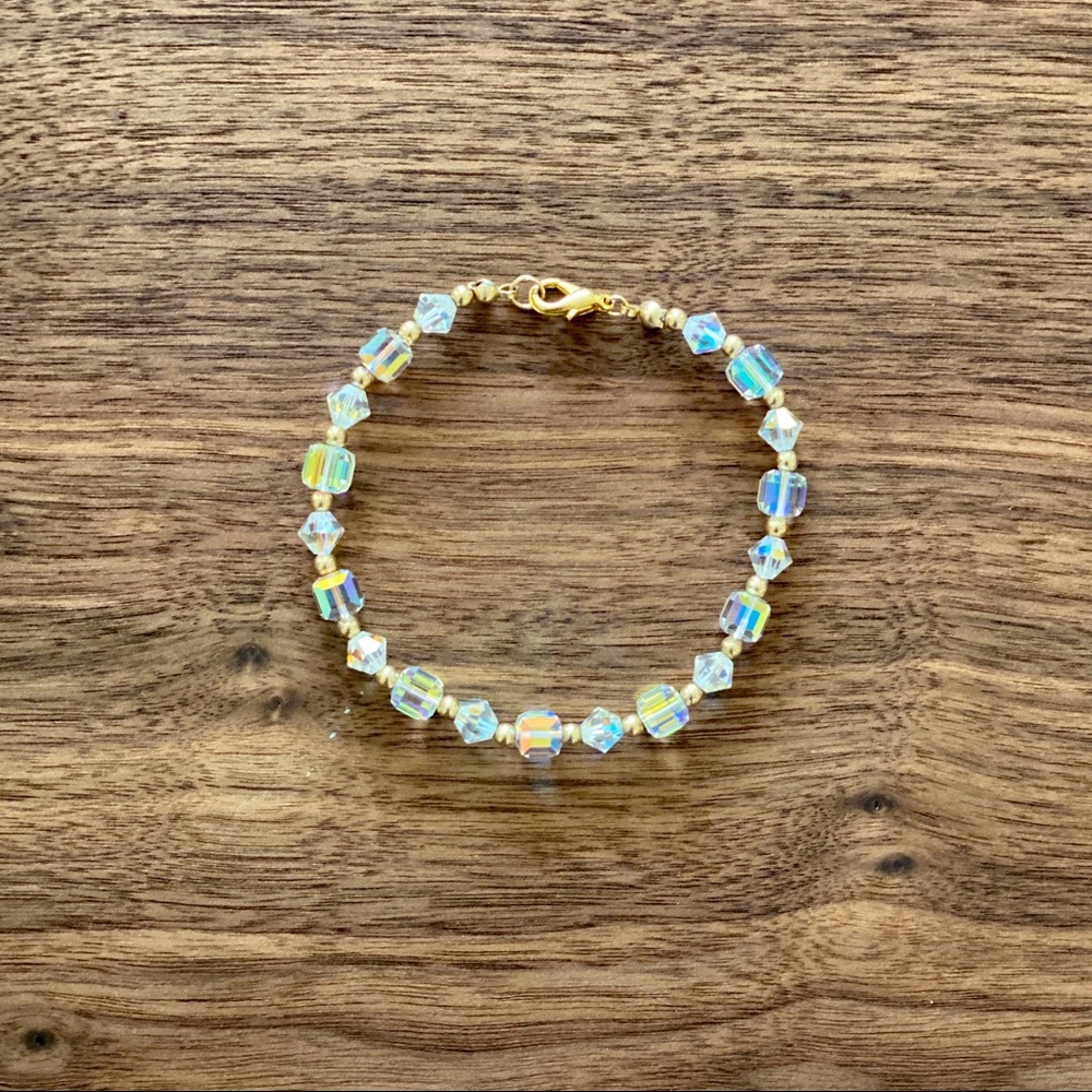 Swarovski Crystal and Gold Plated bracelet
